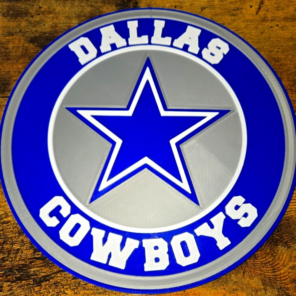 7 1/2 inch Dallas Cowboys wall plaque